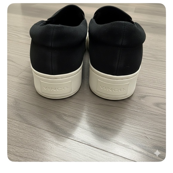 Vince Women's Black Suede Warren Slip On Loafer Sneakers 9 - Picture 5 of 10